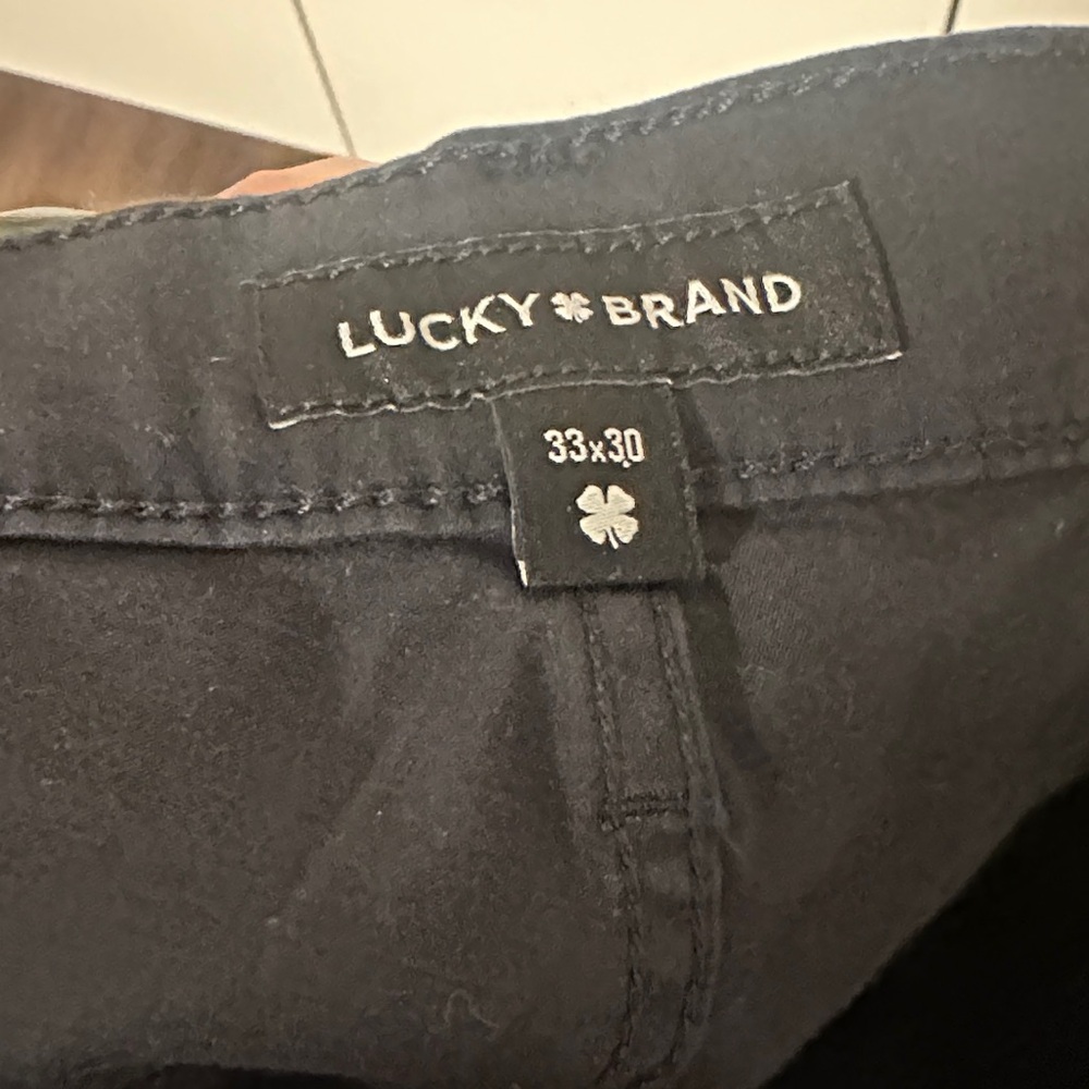 Lucky Brand Heritage Slim Soft Charcoal Trousers 33x30